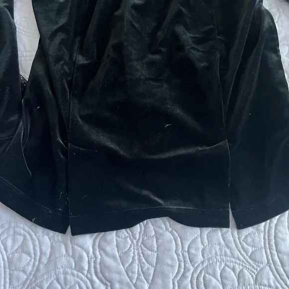 Notations Petite Women’s Velvet Velour Matching Set Blazer and Top Size PM - Picture 6 of 11